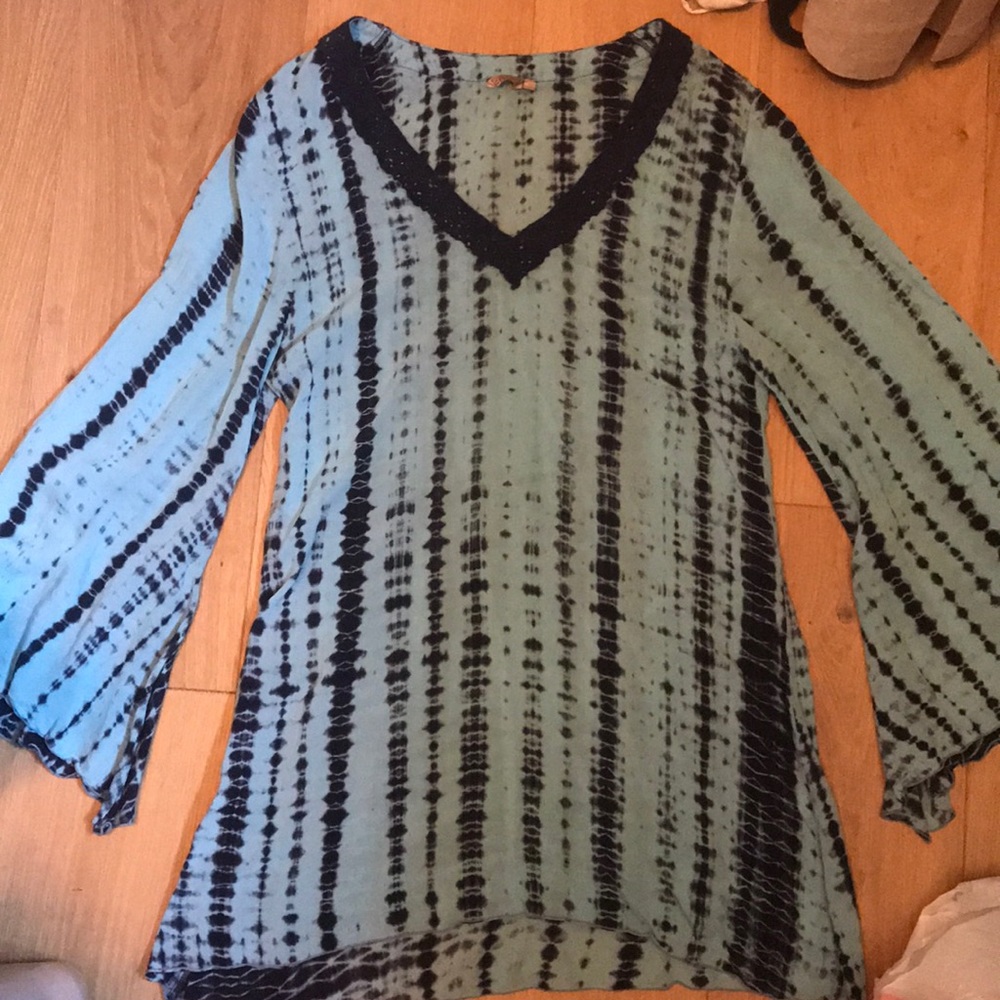 Blue Tye Dye Dress